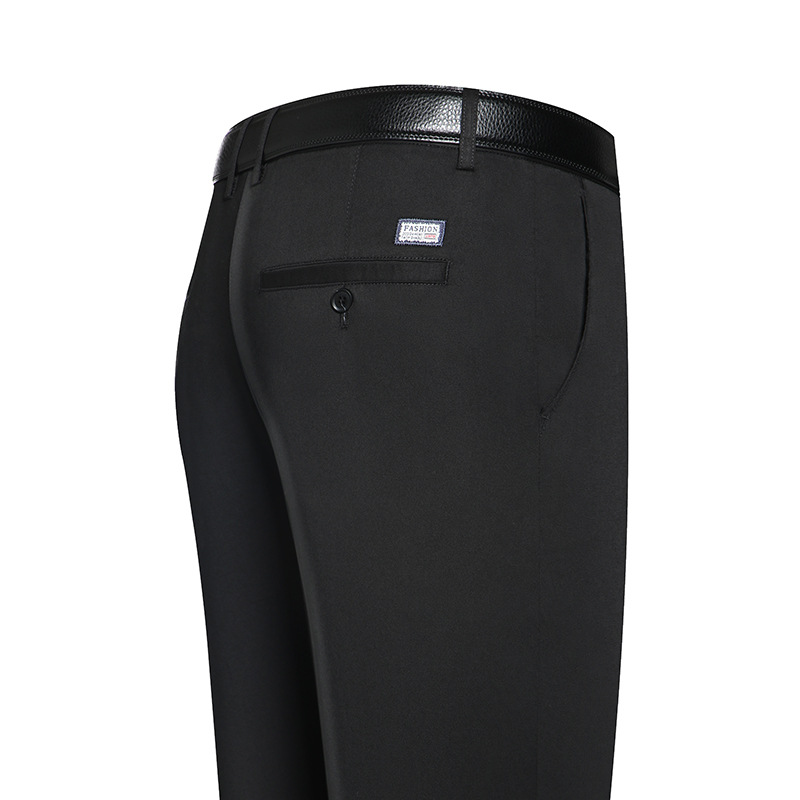 Summer thin men's casual pants, loose straight-leg middle-aged men's business dad trousers wholesale, pure cotton men's pants