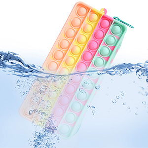 Factory direct sale: Pioneer of Rat Extermination Custom silicone pen case with gradient color pressure-relieving storage bag Specification image