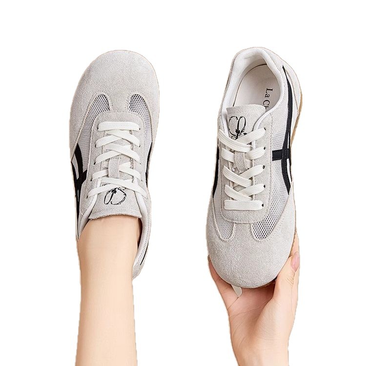 【 Versatile and Easy to Match 】 Retro mesh breathable De Xun women's 2025 Summer new style lightweight and versatile flat casual shoes Item Picture