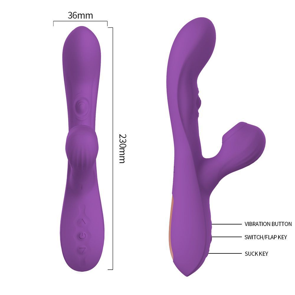 The upgraded version of the Dream Love vibrator masturbator is an automatic sucking, tapping and massaging adult sex toy Specification drawing