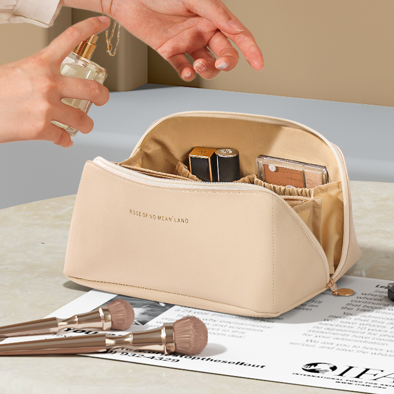 Makeup Bag Network Red Large Capacity Portable New Ins Convenient Makeup Box Travel Toiletry Bag Cosmetics Storage Bag details Picture