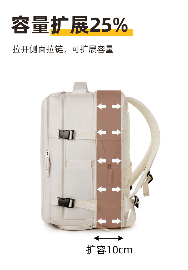 大容量休闲双肩包出差旅行背包干湿分离独立电脑背包详情40