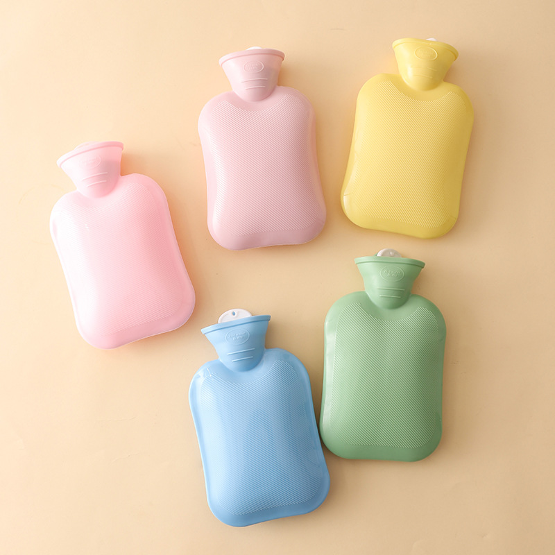 Cross-border thickened fashionable hot water bag, creative explosion-proof large hand warmer, cute water-filled hot water bag for warming the stomach in winter Specification image