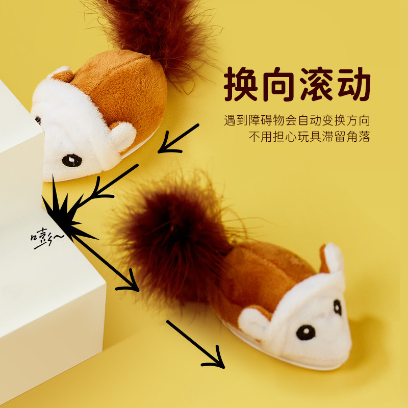 宠物玩具智能/发声仿真老鼠/逗猫玩具产品图