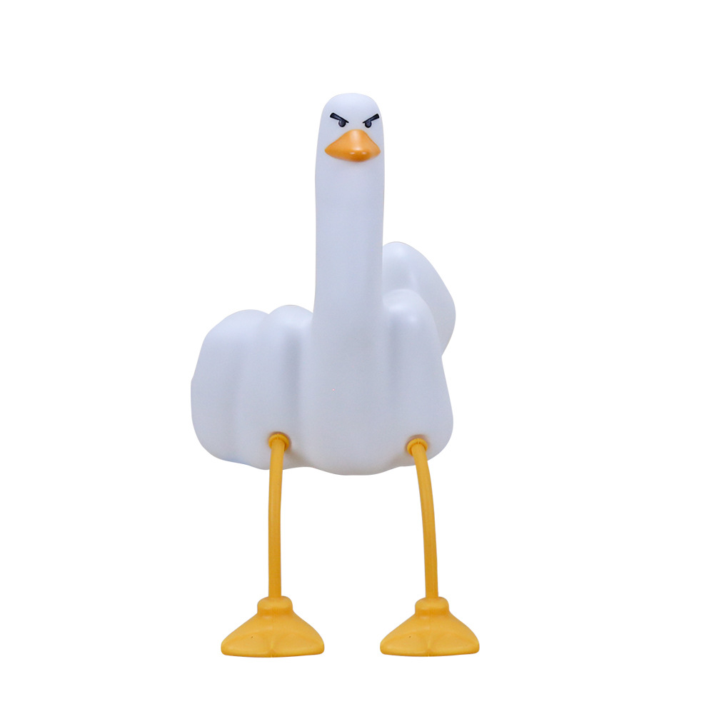 Zhongzhi Duck Night Light, cross-border creative gift, mobile phone stand, bedroom sleep, bedside ambient light, pat light Item Picture