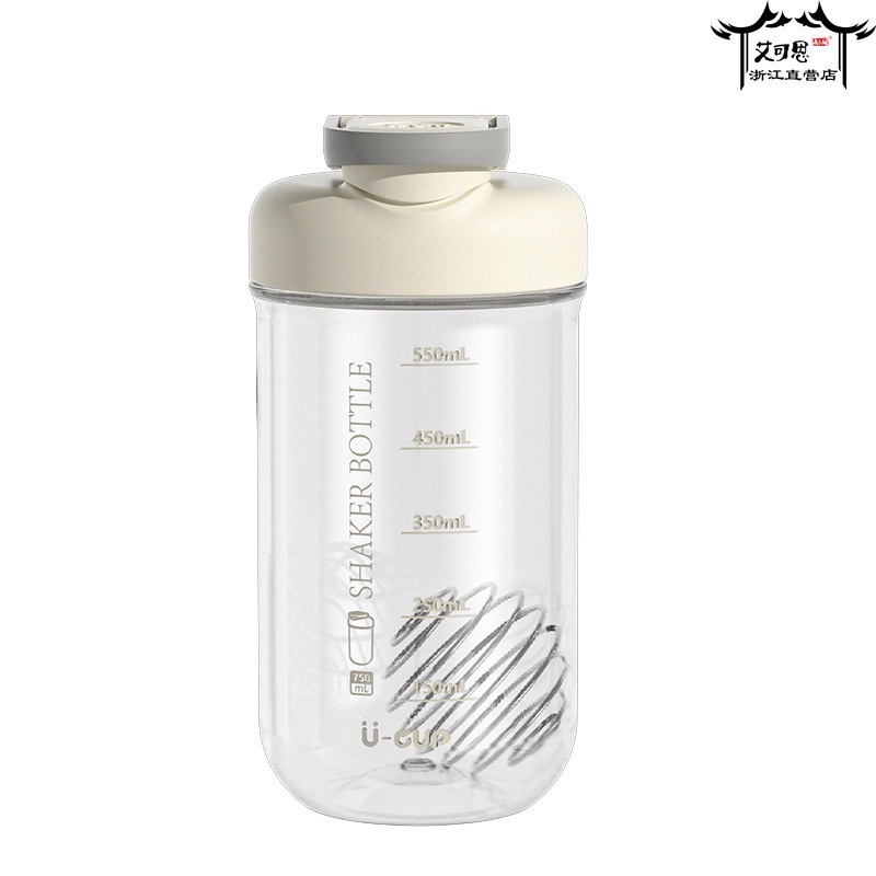 Creative new, fresh and elegant shaker cup, 750mL baby bottle, made of tritan, push-cap, portable water cup for direct drinking details Picture