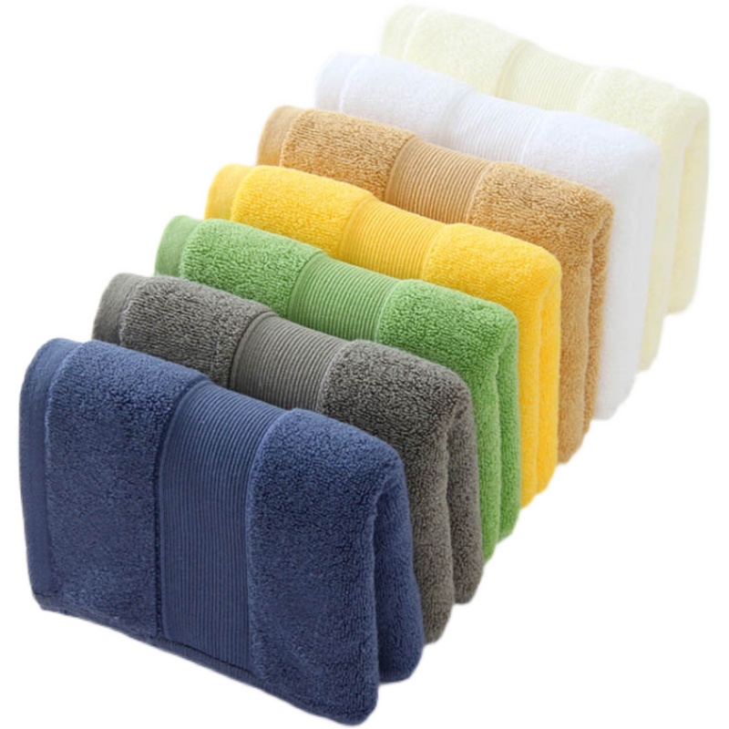 Foreign trade cross-border home textile towels, absorbent face towels, bath towels, hotel pure cotton dyed gift towels, embroidered logo Application Scenario