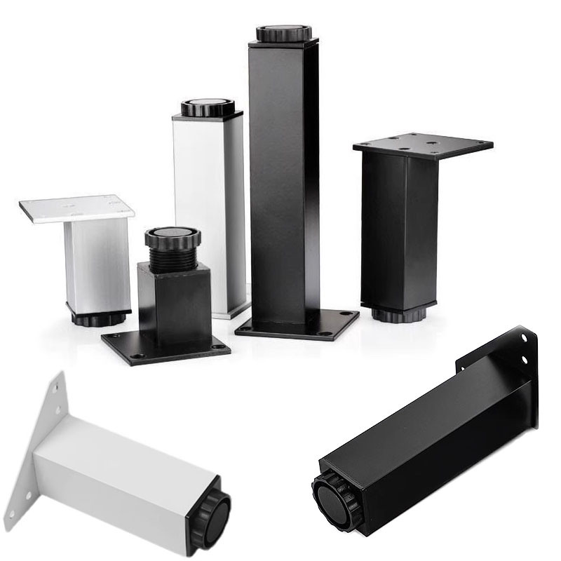 Height-increasing table legs, aluminum alloy TV support legs, adjustable cabinet feet, furniture height-increasing foot pads, bathroom square cabinet legs Item Picture