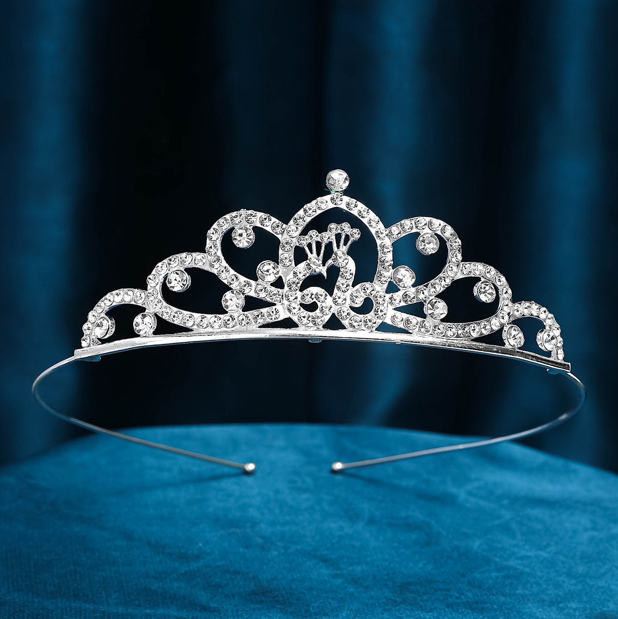 Hot-selling bride jewelry, crown hair bands, wedding hair accessories, wedding dress and evening gown accessories, hair bands, headwear accessories, banquet crowns Specification image