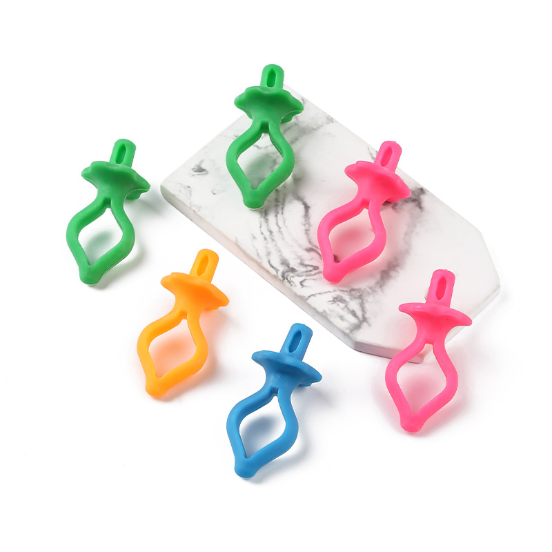 Line head off silica gel bobbin fixing clamp bobbin fixing coil fixer colorful winding bobbin core wholesale details Picture