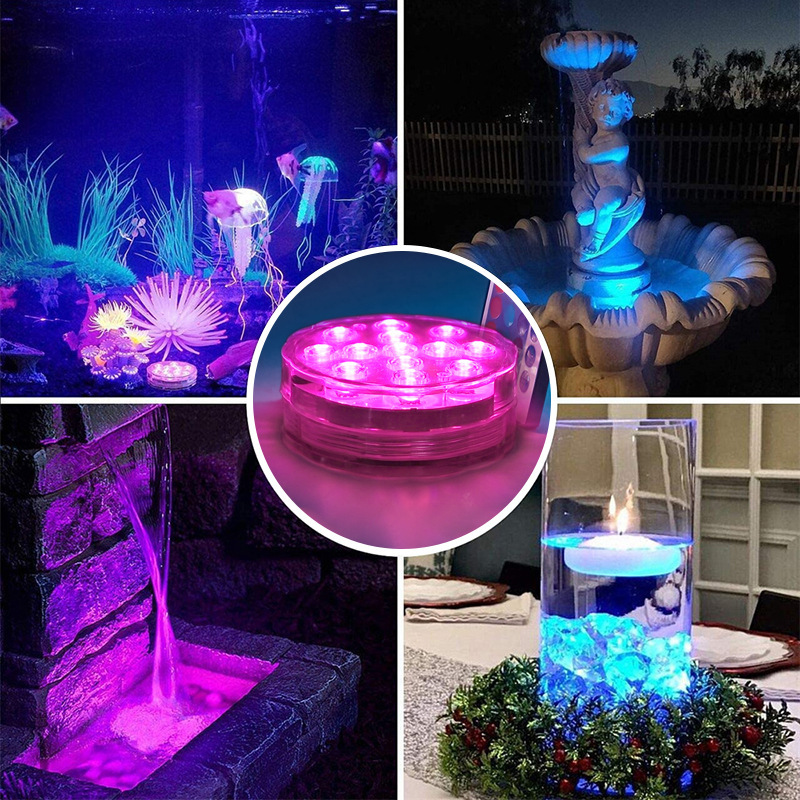 LED diving light, mobile APP remote control waterproof swimming pool light, RGB seven-color underwater light, aquarium fish tank waterproof light Specification drawing