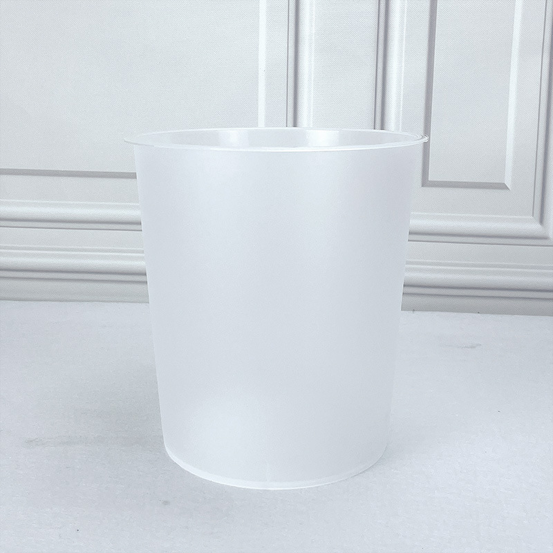 Manufacturers Supply Wholesale Plastic Bucket Electroplating Trash Can Transparent Inner Tube Household Simple Trash Can Paper Baskets Item Picture