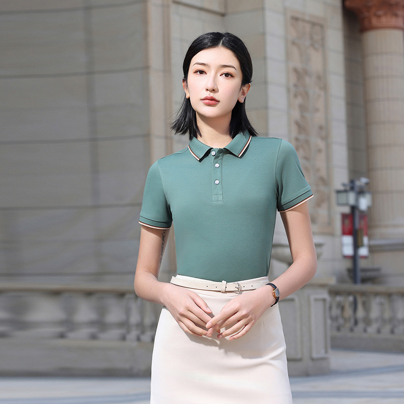 Blank lapel men's polo shirt custom advertising cultural shirt solid color men's short-sleeved polo work clothes embroidery Application Scenario