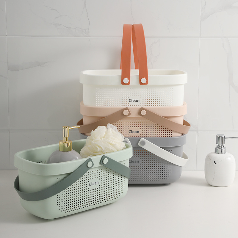 Wholesale of bath baskets, washbasin baskets, hand-held bath baskets, large-capacity storage baskets, bath buckets, bath baskets and hanging baskets Specification image