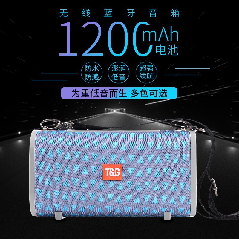 【 Bluetooth Speaker 】TG123 New Waterproof mobile phone Bluetooth speaker, car subwoofer, USB Flash drive card insert, small steel cannon