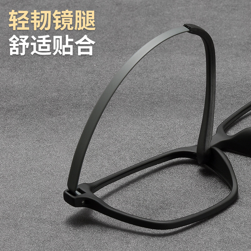 丹阳眼镜TR90眼镜框男纯钛近视眼镜复古方框镜架弹性眼镜9822细节图