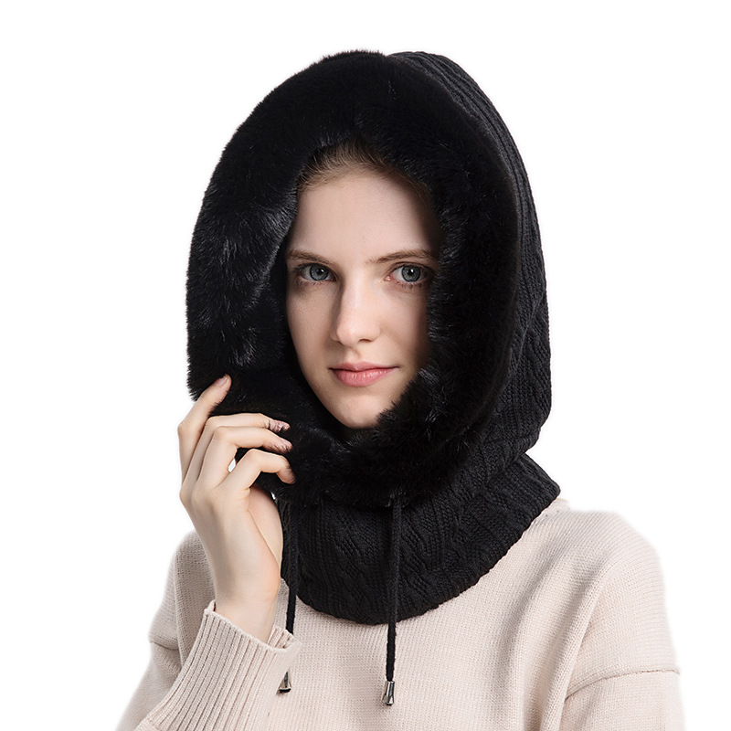 Winter Hat, Outdoor Cycling Head Cover, Cold-Proof Ski Cap, Warm Scarf And Face Mask, Integrated Cold-Proof Head Cover
