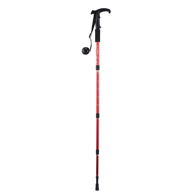 Four Folding Aluminum Trekking Cane Cane Outdoor Camping Trekking Cane Sports Equipment Wholesale details Picture