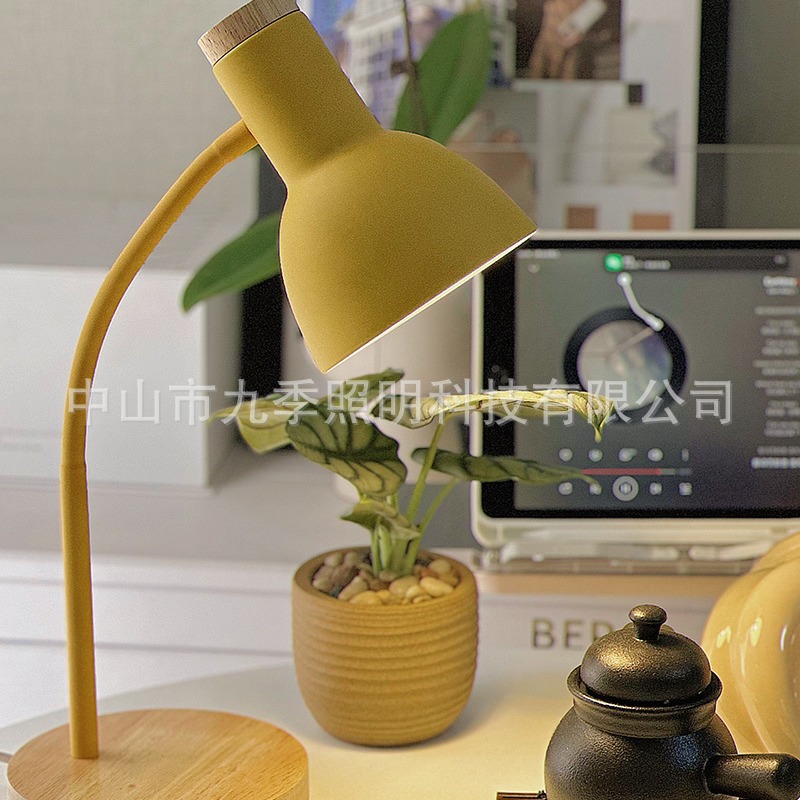Nordic LED desk lamp, eye-protecting desk, simple and creative study plug-in ins girl bedside lamp for college dormitories Application Scenario