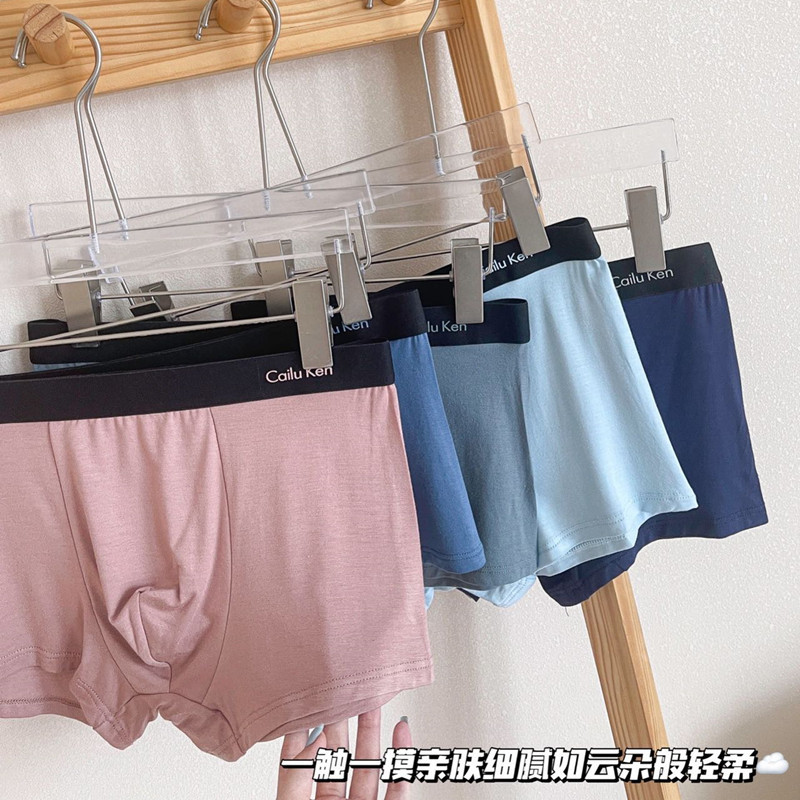 Men's Modal Boxer Briefs Breathable And Comfortable Panties Graphene Antibacterial Crotch Boxer Shorts Head Men Quick Dry details Picture