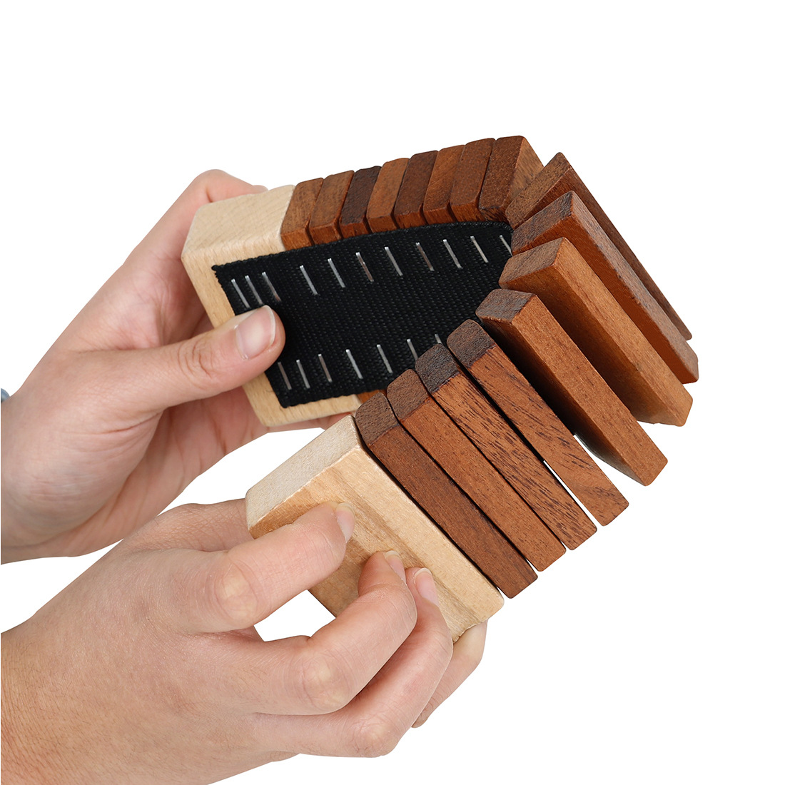 Orff percussion instruments, toothed wood mufflers, wooden toothed bars, children's music and early education instruments, serpentine toothed wood castanets details Picture