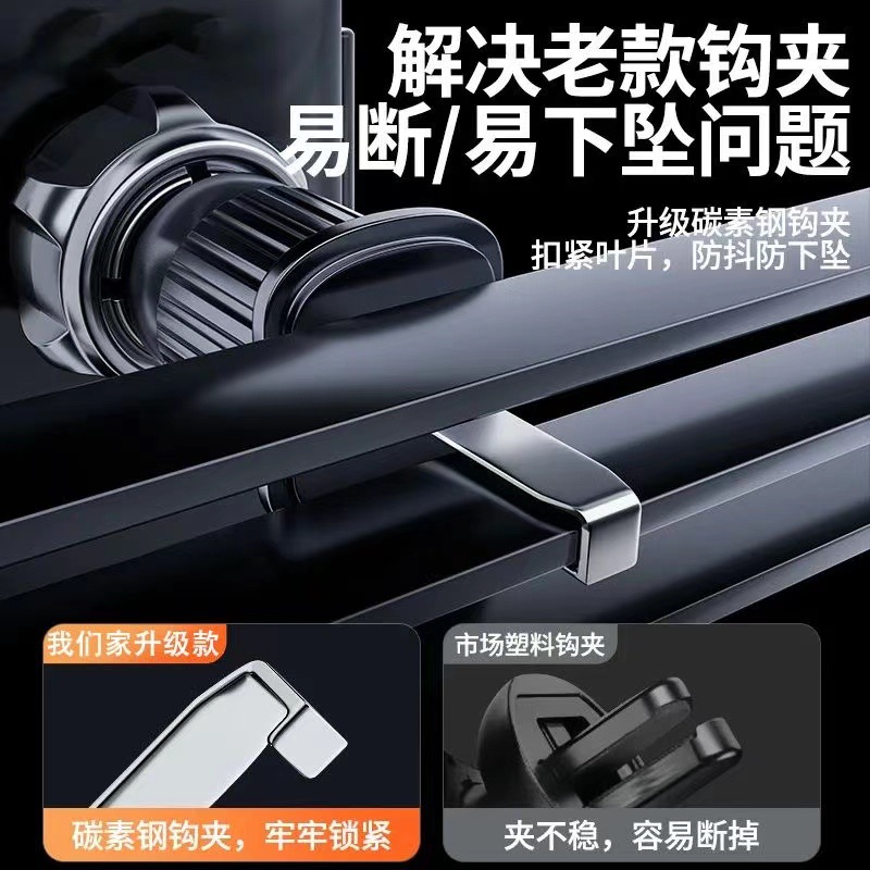 The 2024 new model of car mobile phone stand is a dedicated car navigation fixed support frame for car air outlets, with anti-shake stability Specification image