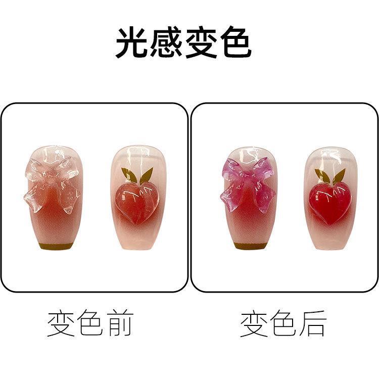穿戴甲渐变色细节图