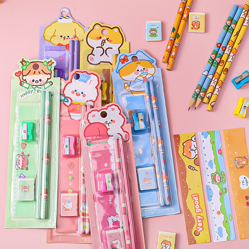 儿童铅笔文具/组合5件套卡细节图
