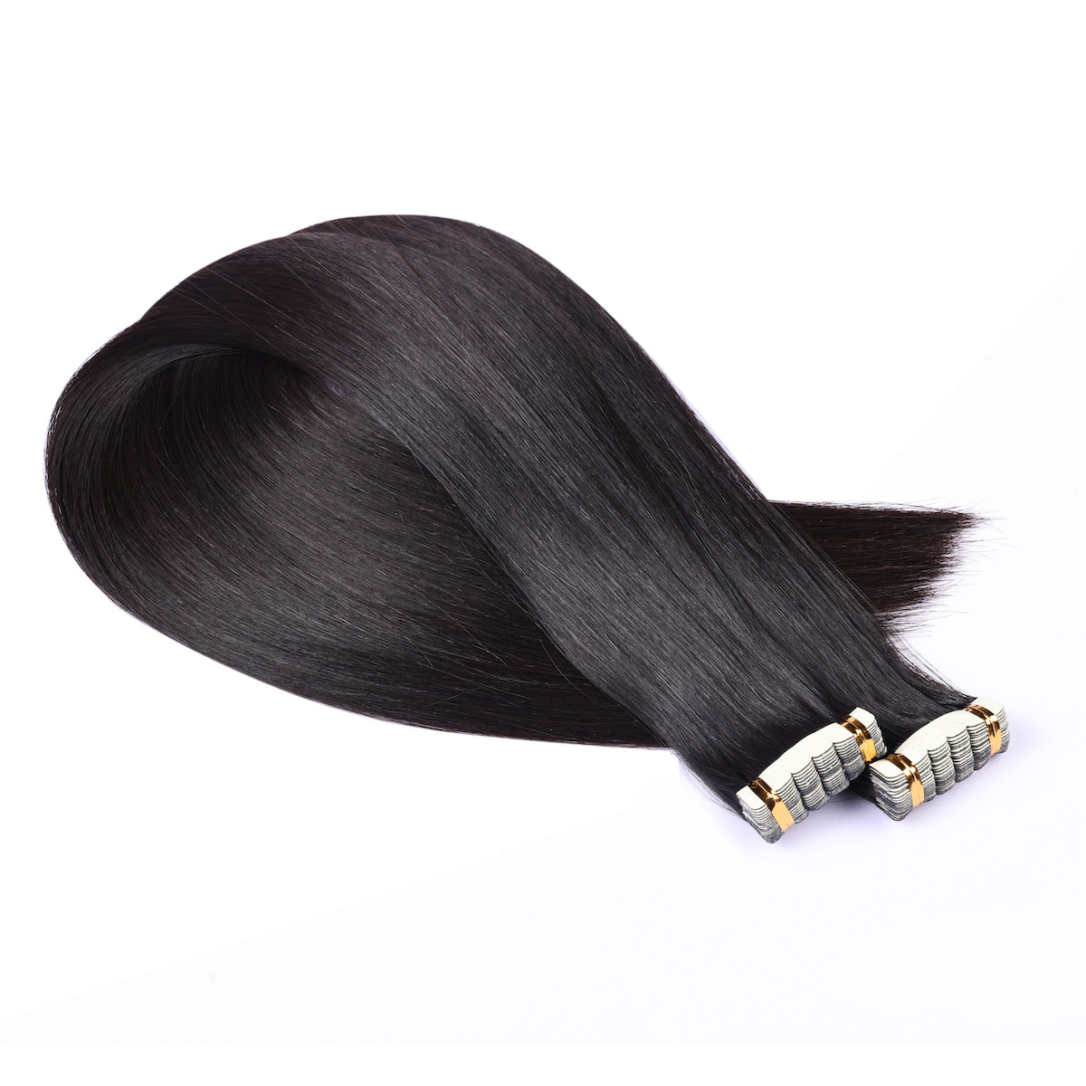 Customized pu real person hair pieces, real person real hair, new hair extension adhesive wig, wig wholesale from Shandong manufacturer