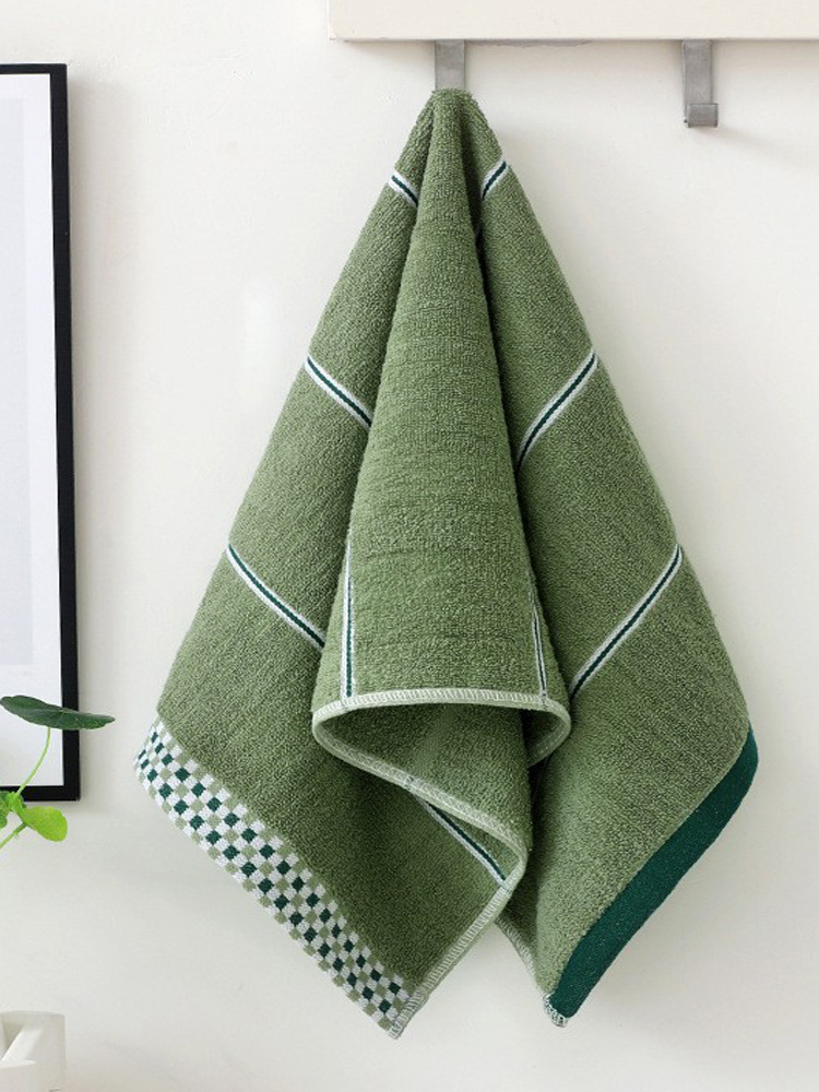 Wholesale 3 Pieces Of Pure Cotton Towels Household Water Absorption Is Not Easy To Drop Hair Adult Soft Face Bath Men And Women New Specification drawing