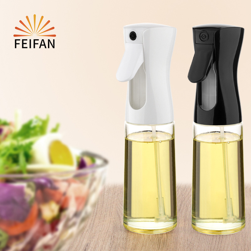 Glass kitchen air fryer special PET food-grade oil spray bottle, thickened atomized oil spray can