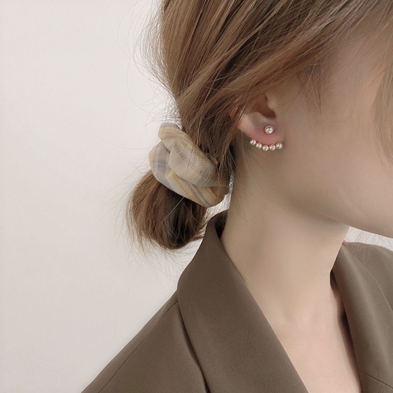 925银针安娜同款韩版东大门珍珠耳钉一款两戴耳饰 耳环高质量批发