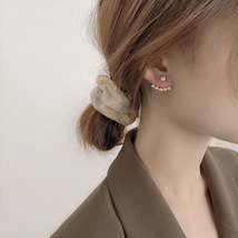 925银针安娜同款韩版东大门珍珠耳钉一款两戴耳饰 耳环高质量批发