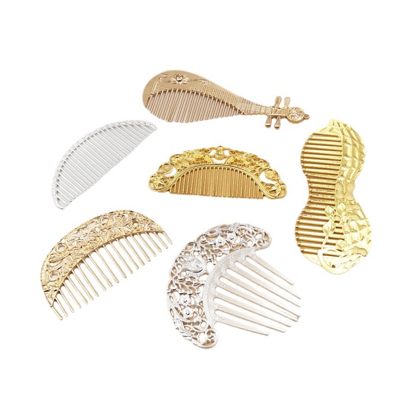 diy accessory collection, ancient-style hair comb, Tang-style new Chinese-style Hanfu, cheongsam, peony updo, hair and comb accessories Item Picture