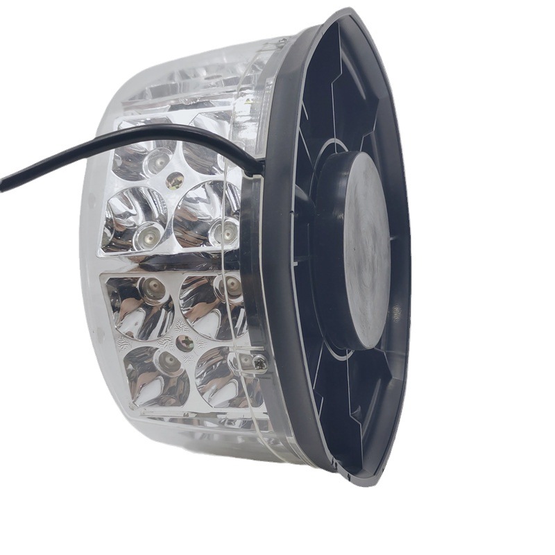 跨境外贸/工程车/校车/叉车/频闪/圆形/闪光灯/爆闪/磁铁/吸顶灯白底实物图