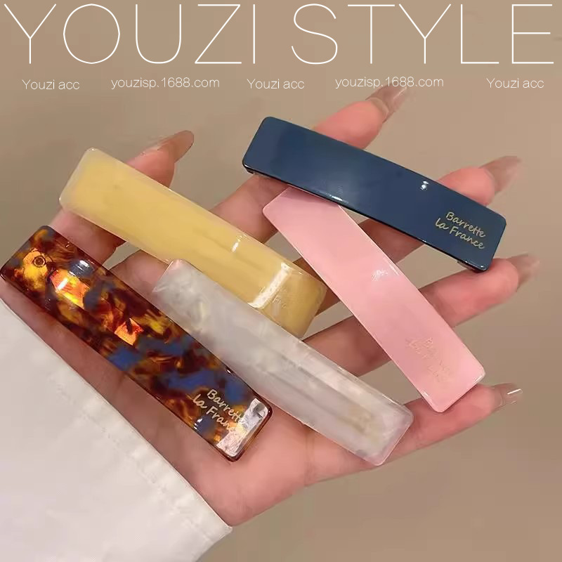 一对装春夏复古碎发夹女醋酸侧边刘海夹子头饰2025新款前额bb夹细节图