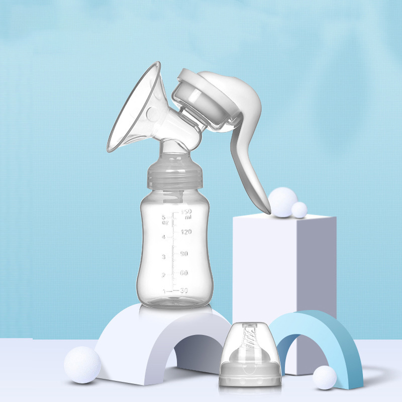 英文包装手动吸奶器孕产妇用品硅胶挤奶器拔奶催乳Breast pump详情图2