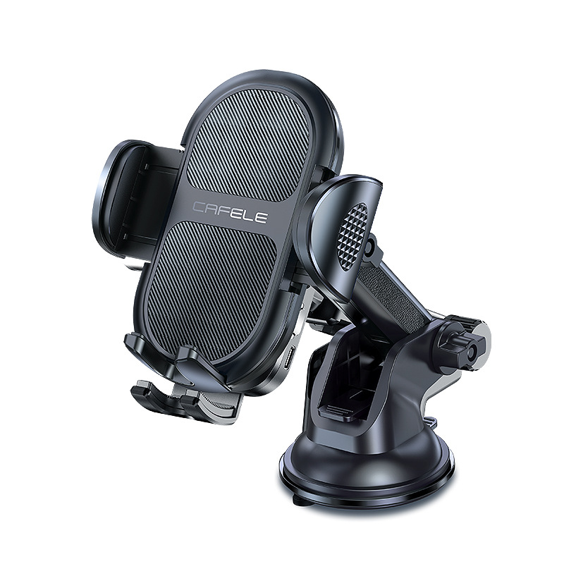 支架带吸盘/车载导航支驾/汽车手机支架/手机贴/车配件白底实物图