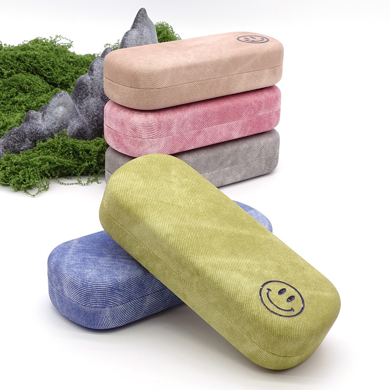 新款简约眼镜盒笑脸近视眼镜盒ins小清新眼镜盒防压墨镜收纳盒详情图2