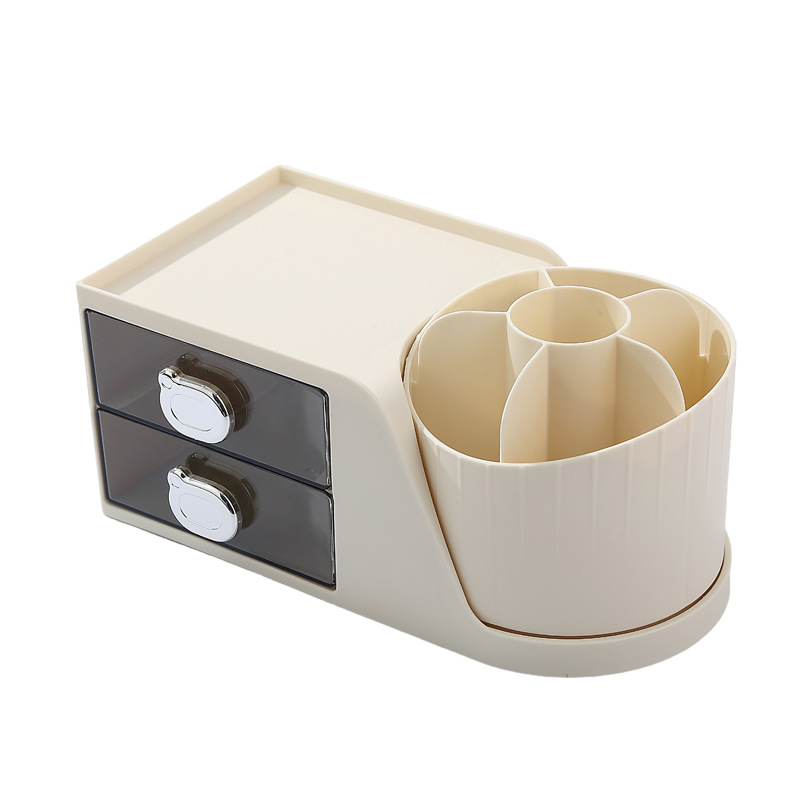 Cosmetics storage box Dresser desktop drawer type skin care products storage rack Multi-functional household goods makeup box Item Picture