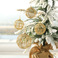 恒泰圣诞节装饰品金色圣诞球铁艺球六个装圣诞球圣诞树套餐挂件图
