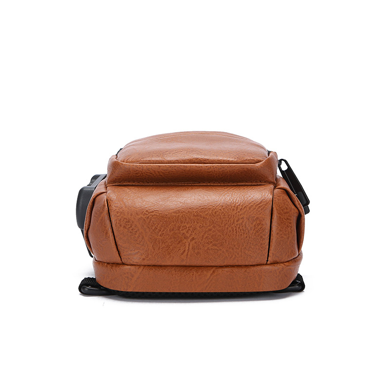 Cross-Border Foreign Trade 2024 New Advanced Motorcycle Bag Men's Portable Usb Password Lock Anti-Theft Chest Bag Wholesale details Picture