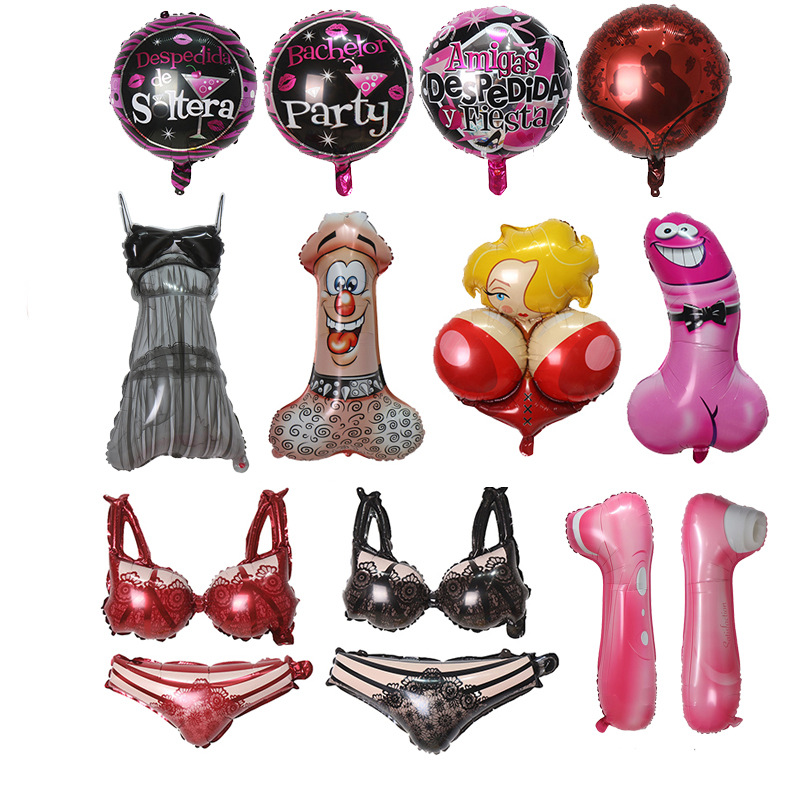 Wholesale of 18-inch aluminum foil balloons for cross-border monochrome party balloons, cartoon-shaped party pranks, Valentine's Day confessions