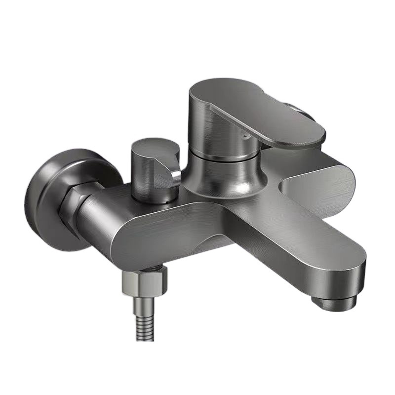 H All-copper shower faucet, mixing valve, bathtub shower, rain shower head set, bathroom three-in-one cold and hot water faucet