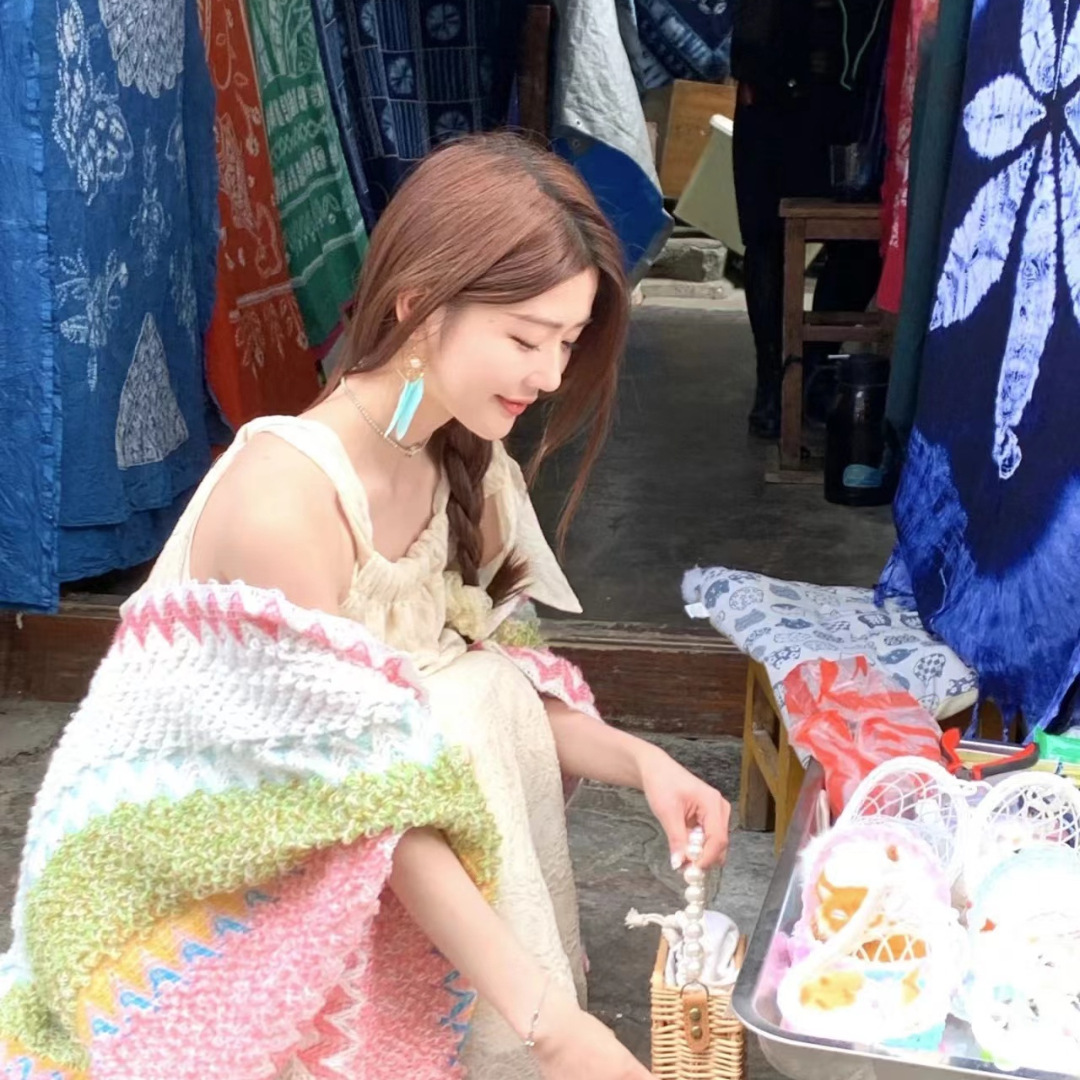 围巾/男士围巾/穆斯林用品女士穆斯林/围巾长针织/仿皮草帽子细节图