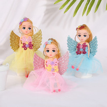 12cm baby Princess with wings high ponytail baby girl toy gift joy Princess wholesale