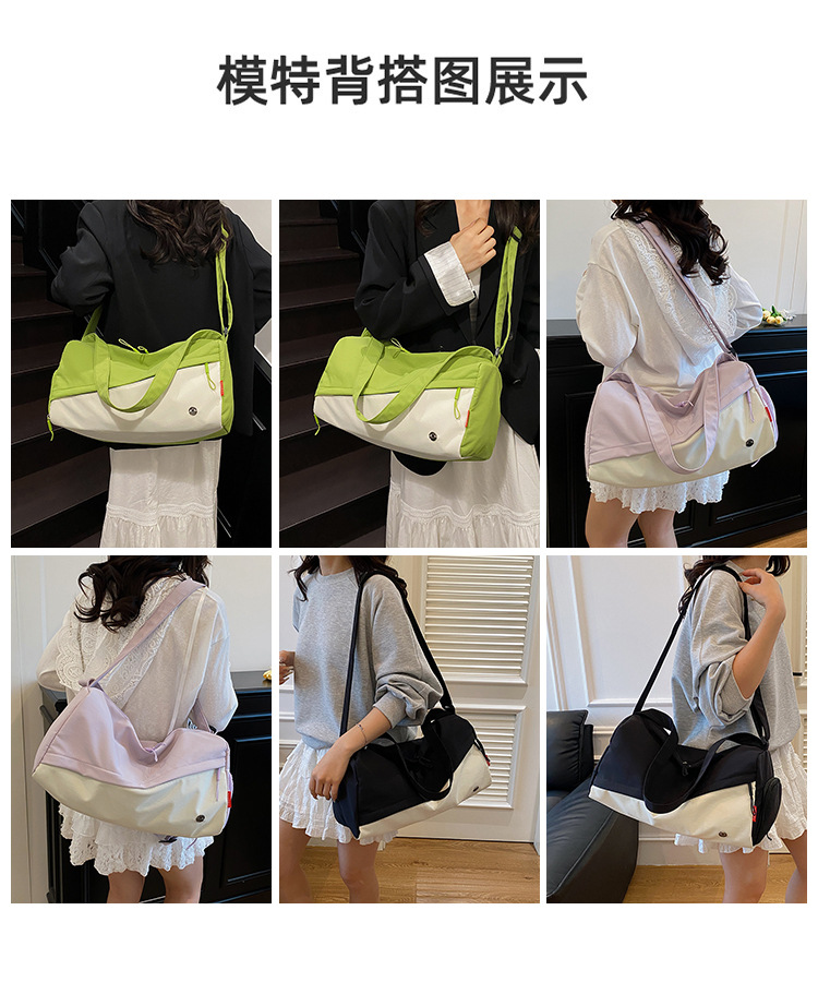 跨境韩版包包女2025新款防水尼龙包时尚新月包百搭轻便斜跨包详情8