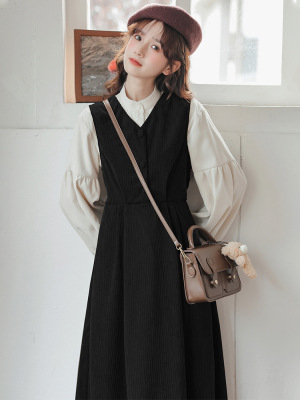 Autumn 2022 New Dress Suspenders Skirt Two-Piece Set Application Scenario