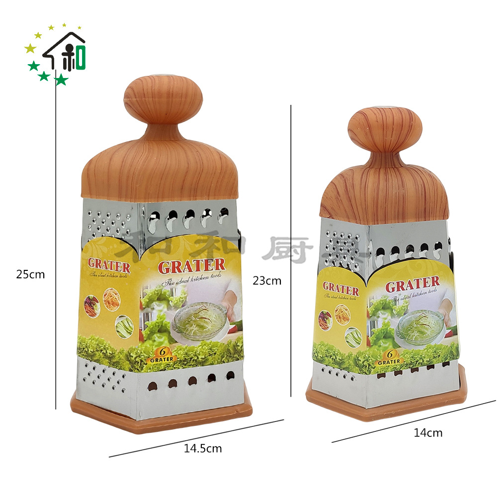 Kitchen multi-functional six-sided slicer, grater and vegetable cutter, stainless steel grater, a full-function vegetable cutter wonder details Picture