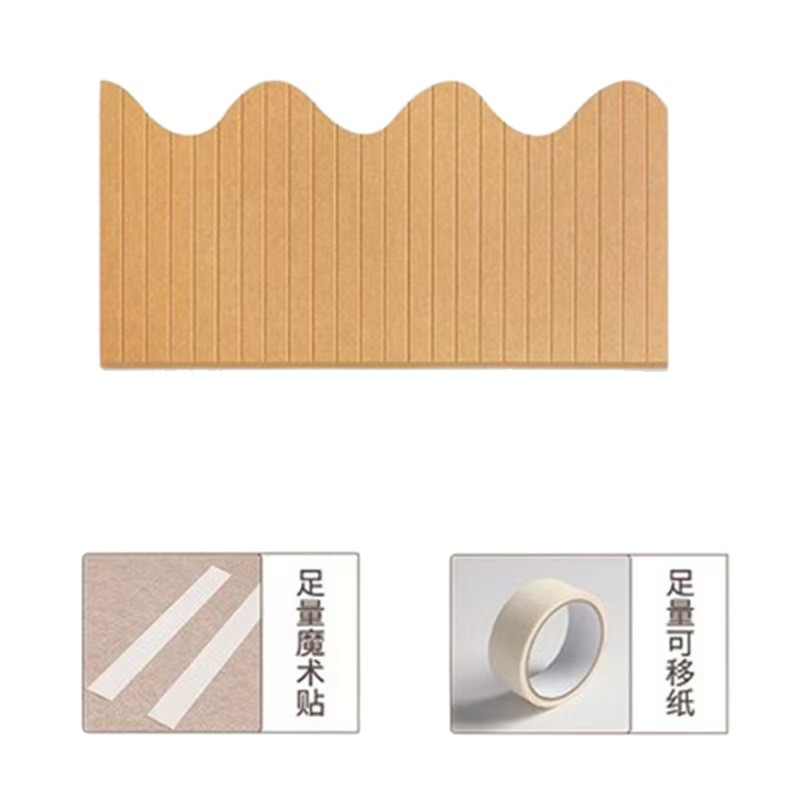 墙纸/软包/pu装饰板/墙板/塑料T条白底实物图